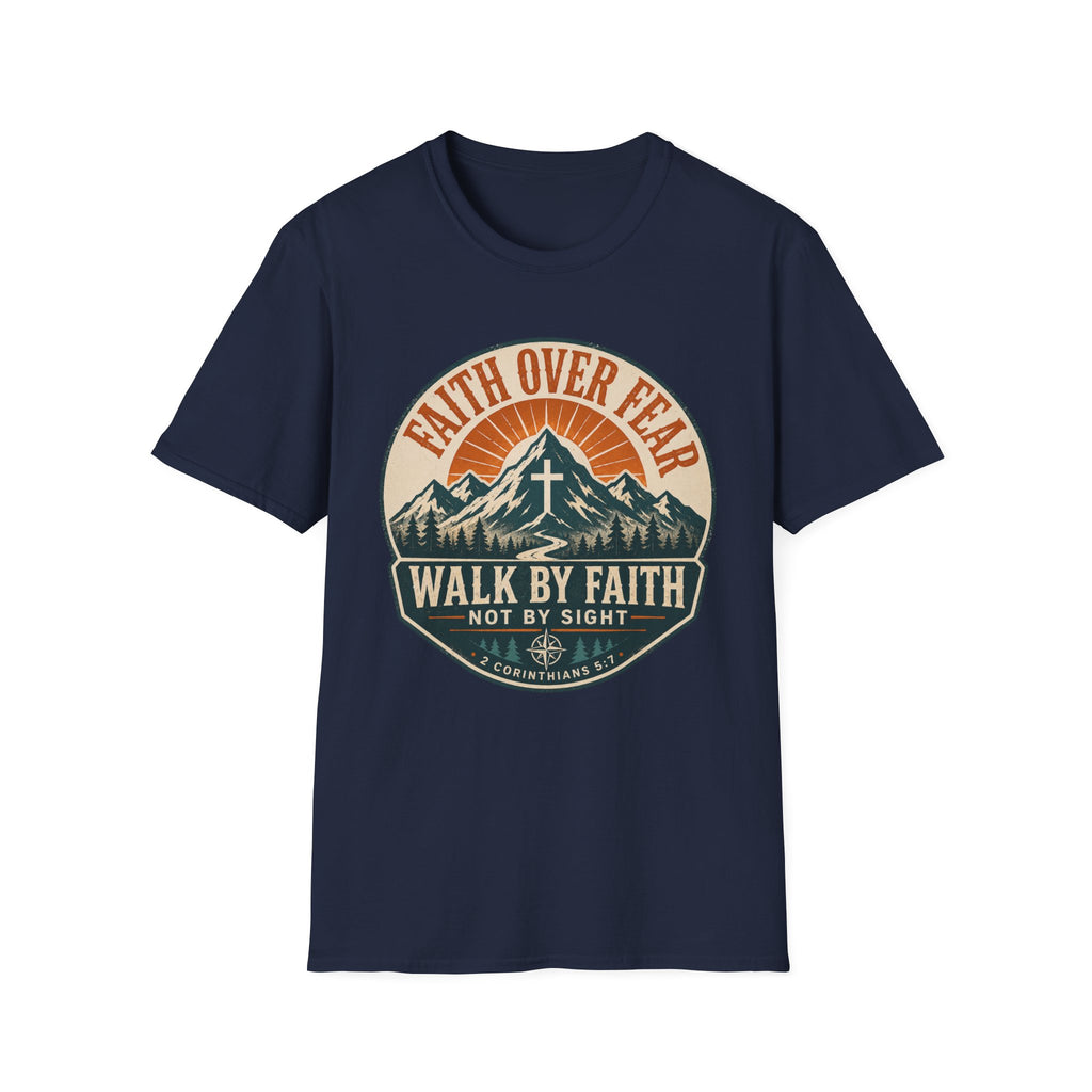 Faith Over Fear Shield Style T-Shirt