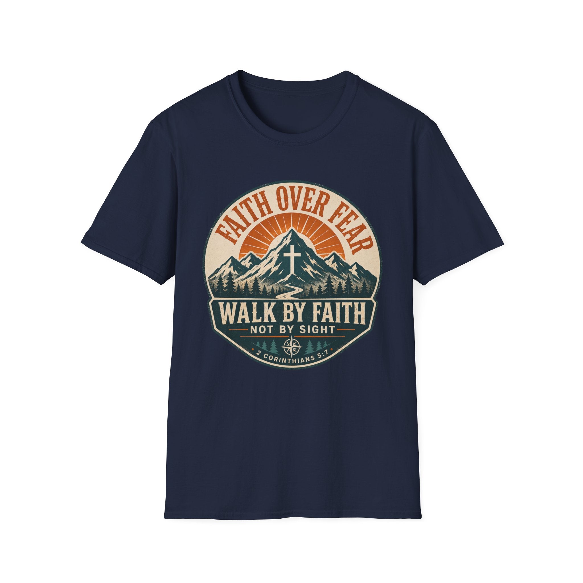 Faith Over Fear Shield Style T-Shirt