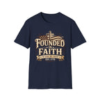 Founded In Faith Flag T-Shirt
