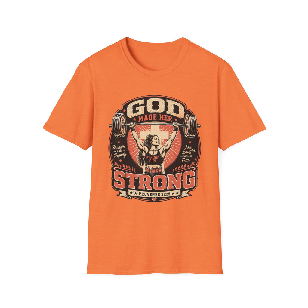 God Man Her Strong T-Shirt
