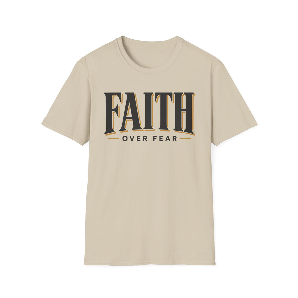 Faith Over Fear Black And Gold T-Shirt