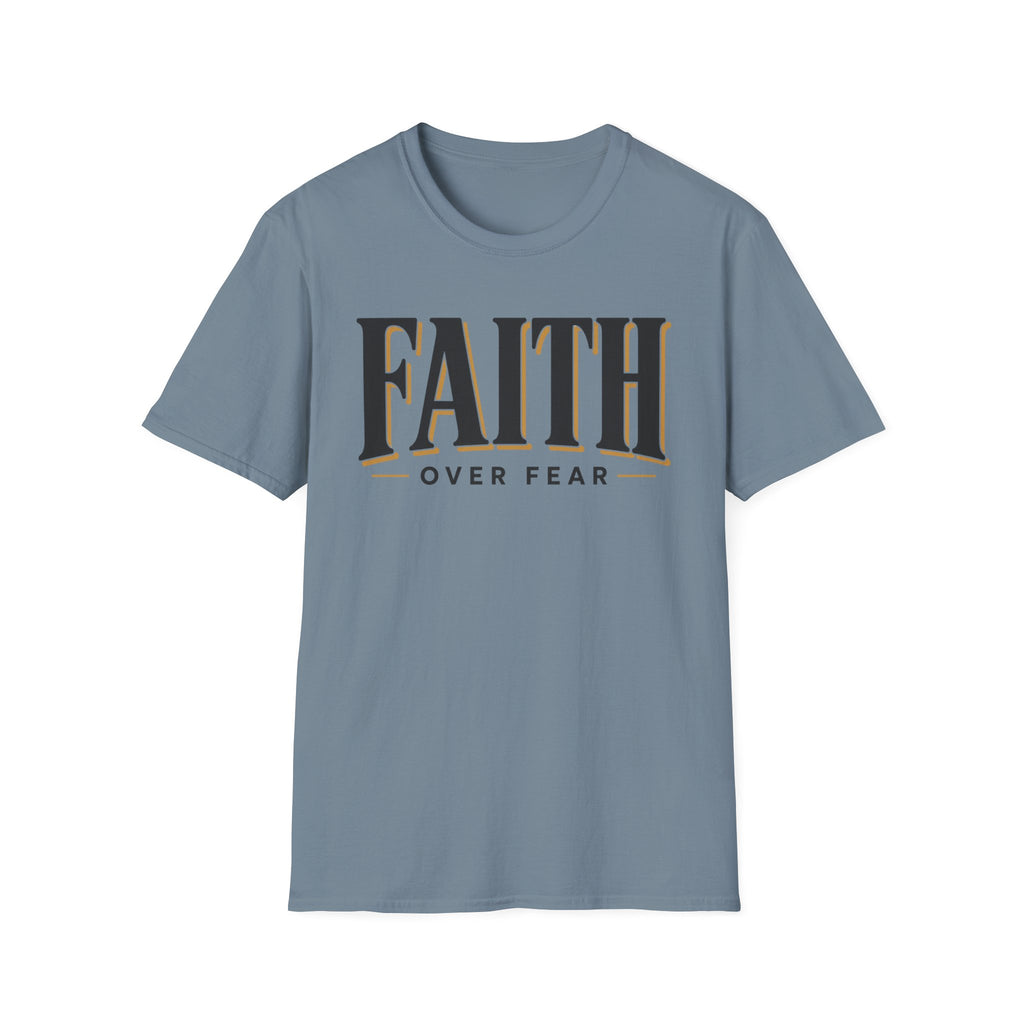 Faith Over Fear Black And Gold T-Shirt