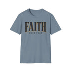 Faith Over Fear Black And Gold T-Shirt