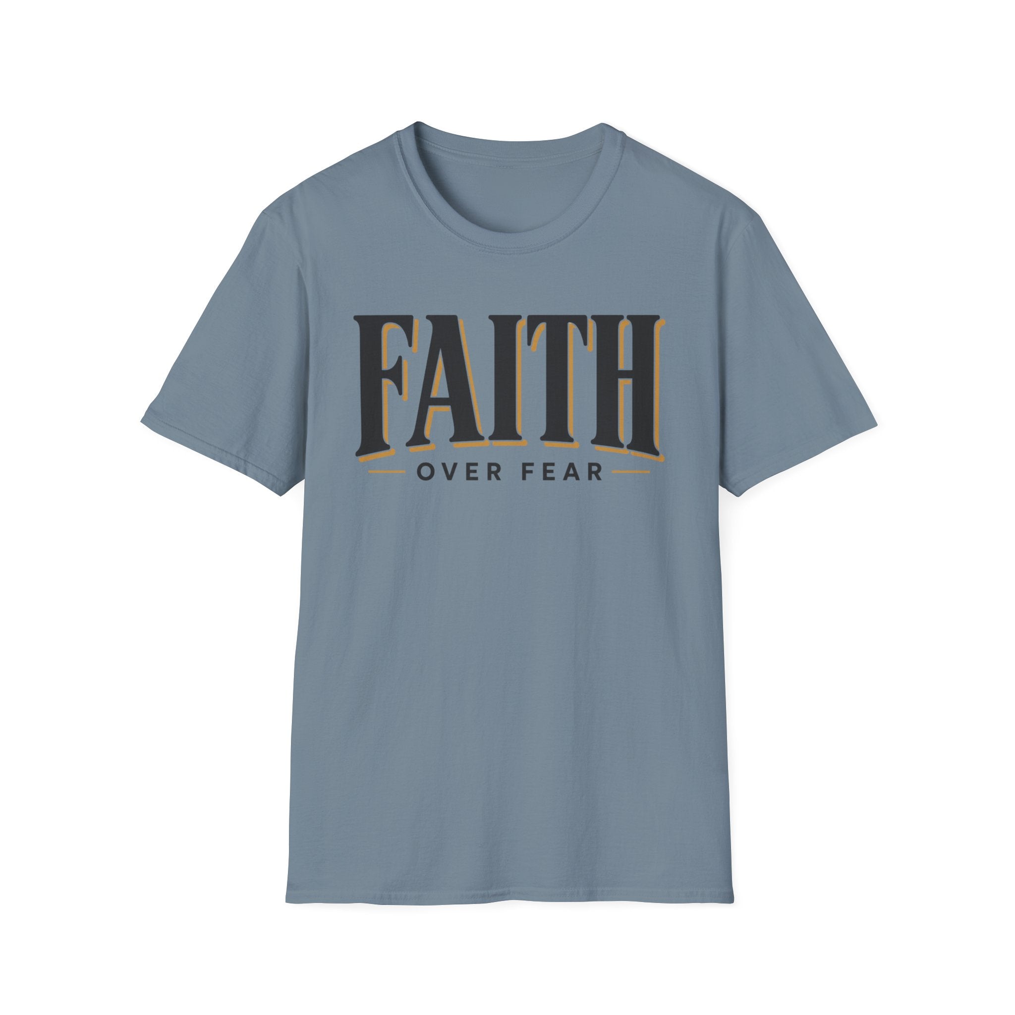 Faith Over Fear Black And Gold T-Shirt