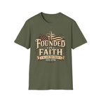 Founded In Faith Flag T-Shirt