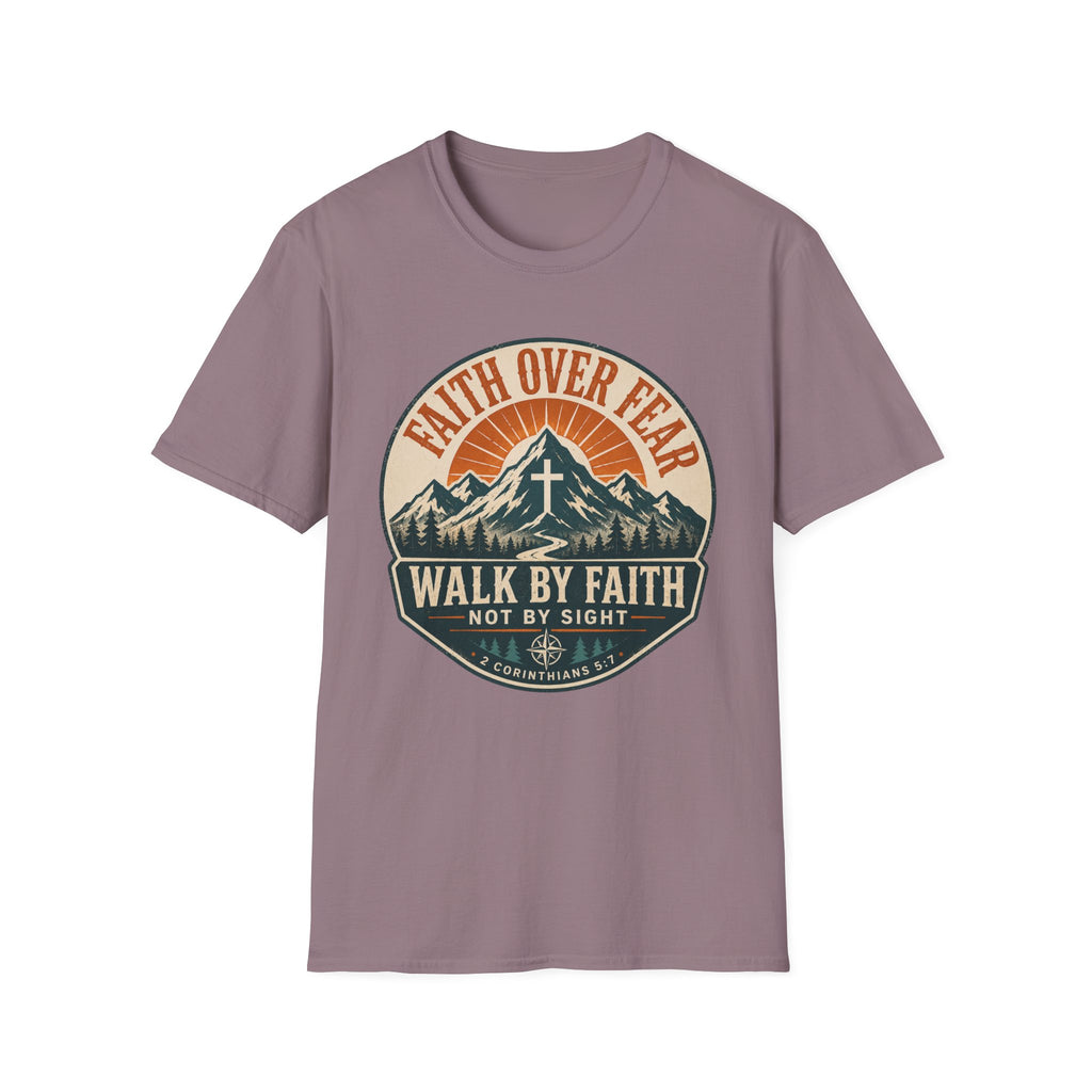 Faith Over Fear Shield Style T-Shirt