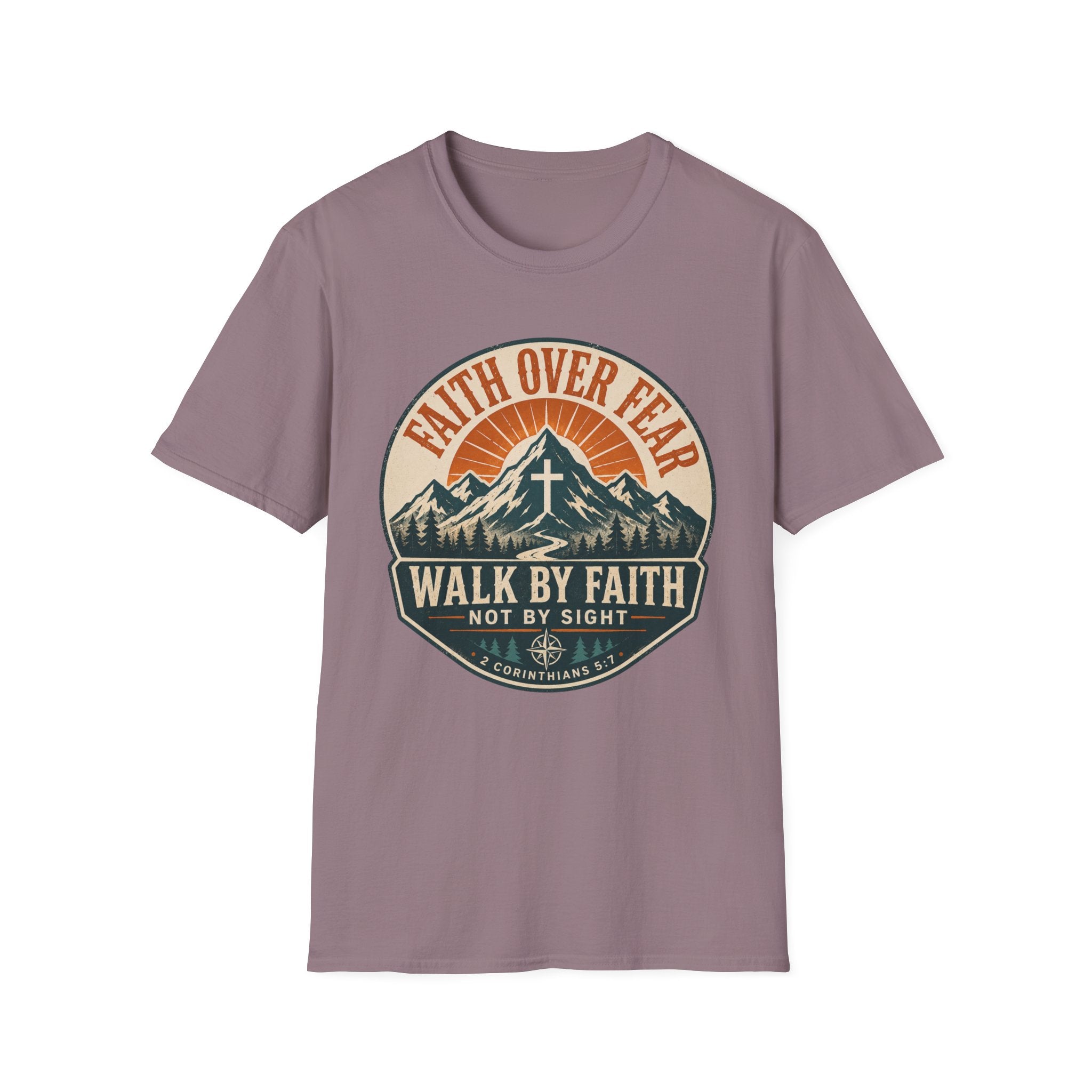 Faith Over Fear Shield Style T-Shirt