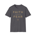 Faith Over Fear Gold Cross T-Shirt