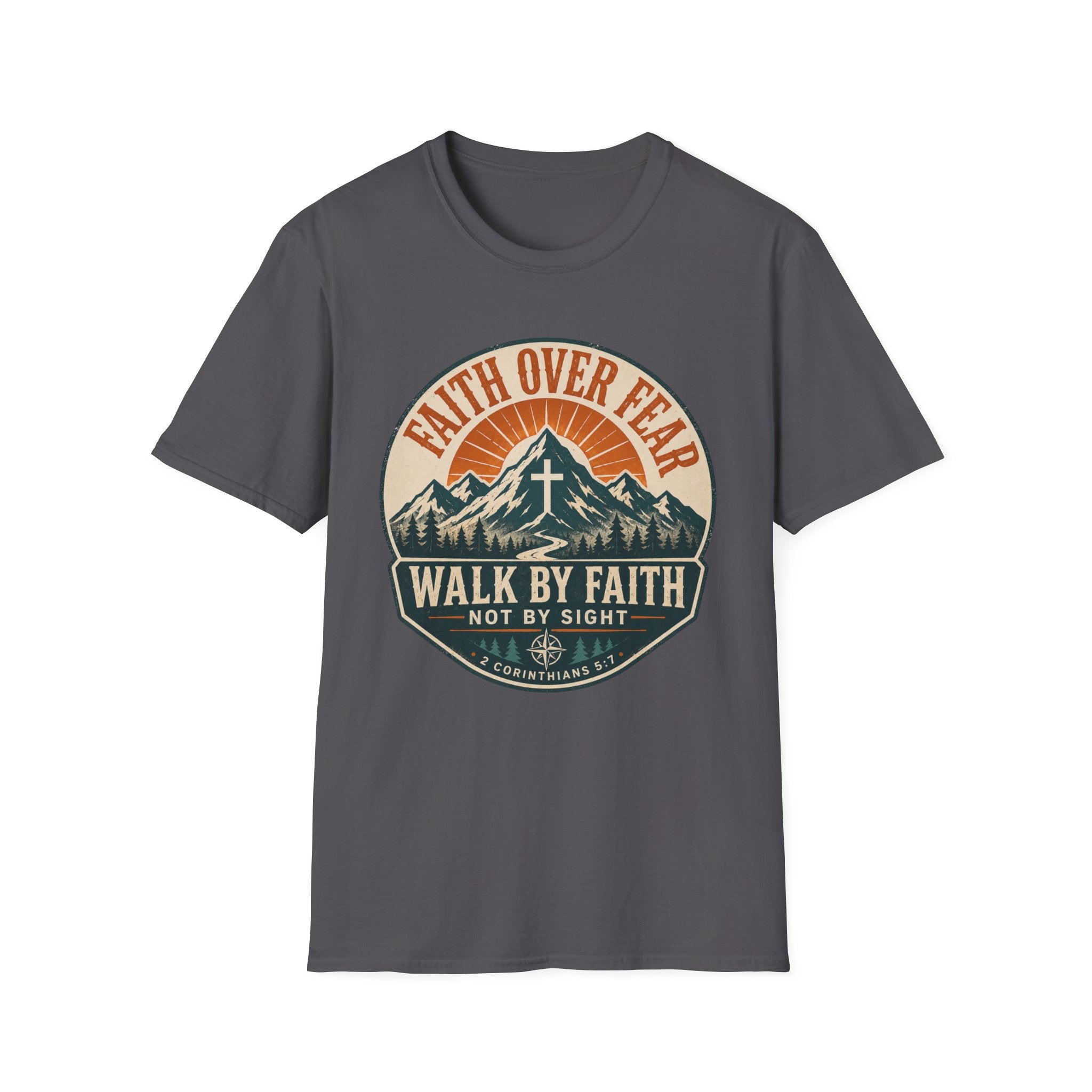 Faith Over Fear Shield Style T-Shirt