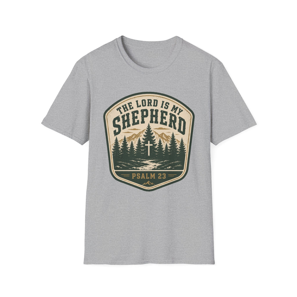 The Lord Is My Shephard Badge Style T-Shirt