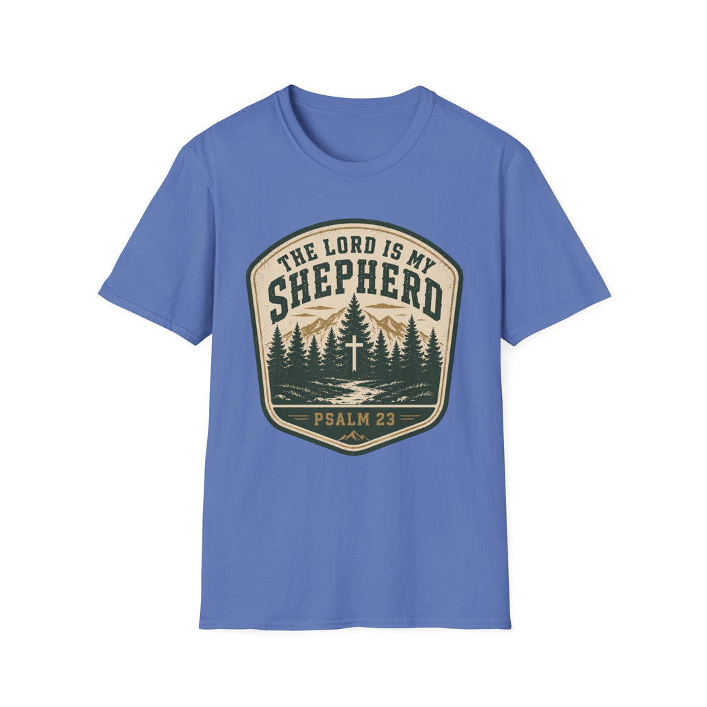 The Lord Is My Shephard Badge Style T-Shirt