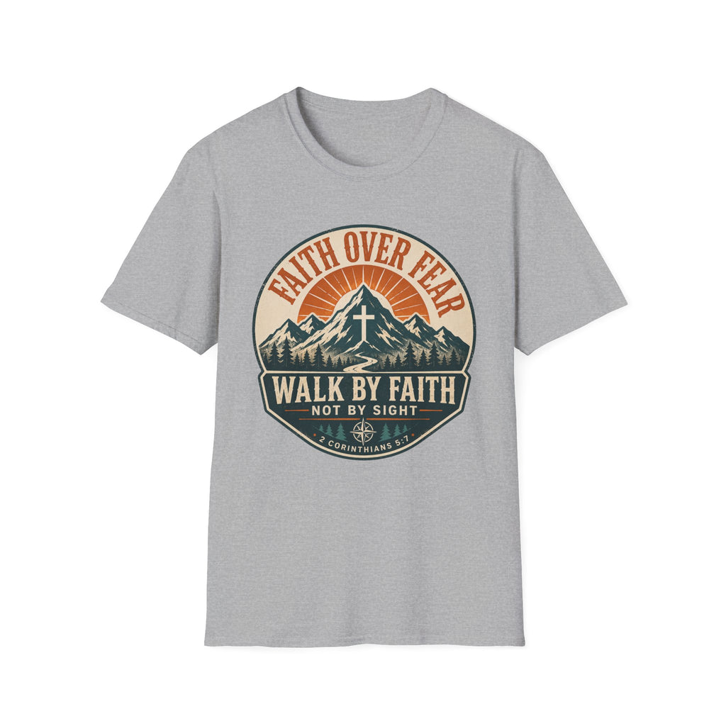 Faith Over Fear Shield Style T-Shirt