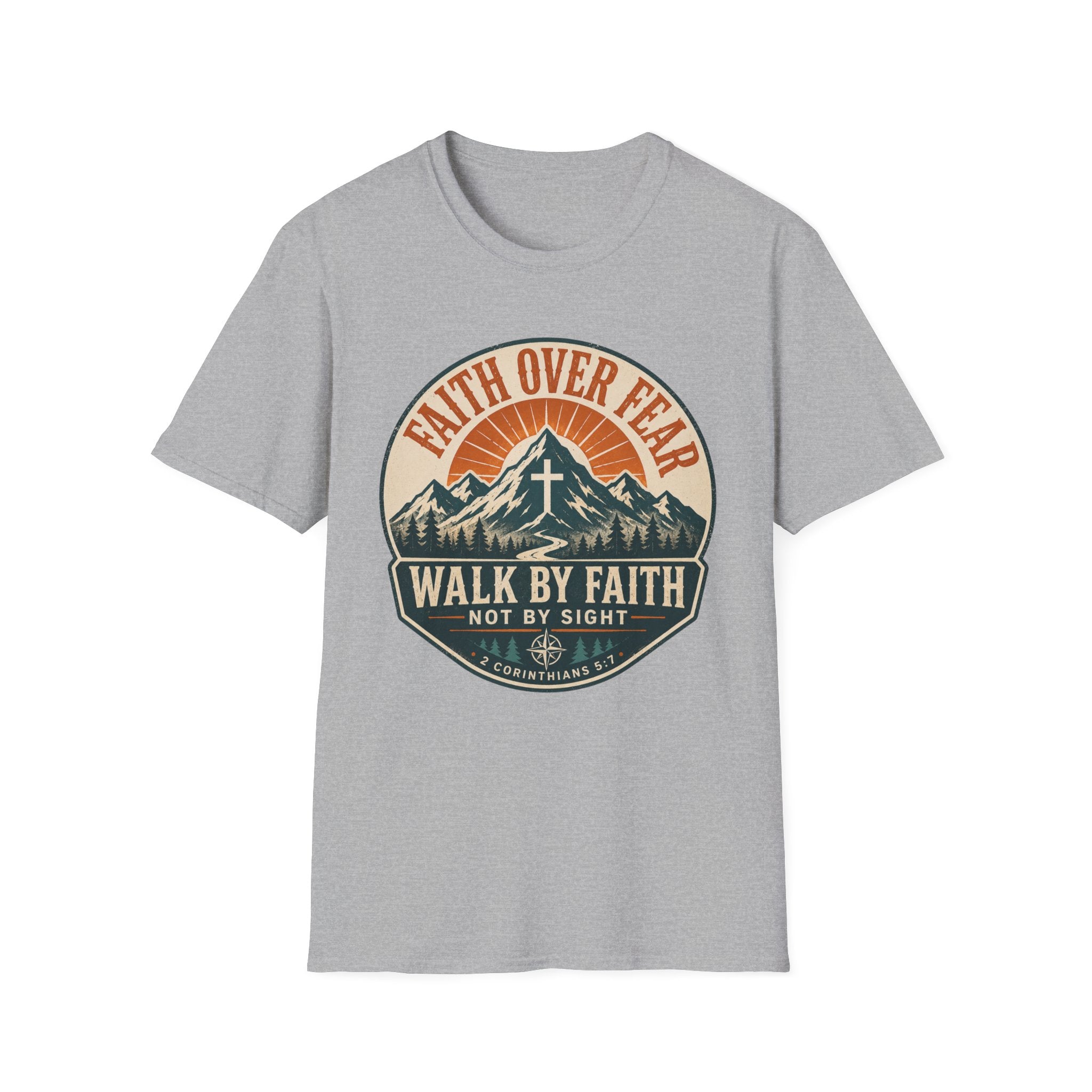 Faith Over Fear Shield Style T-Shirt