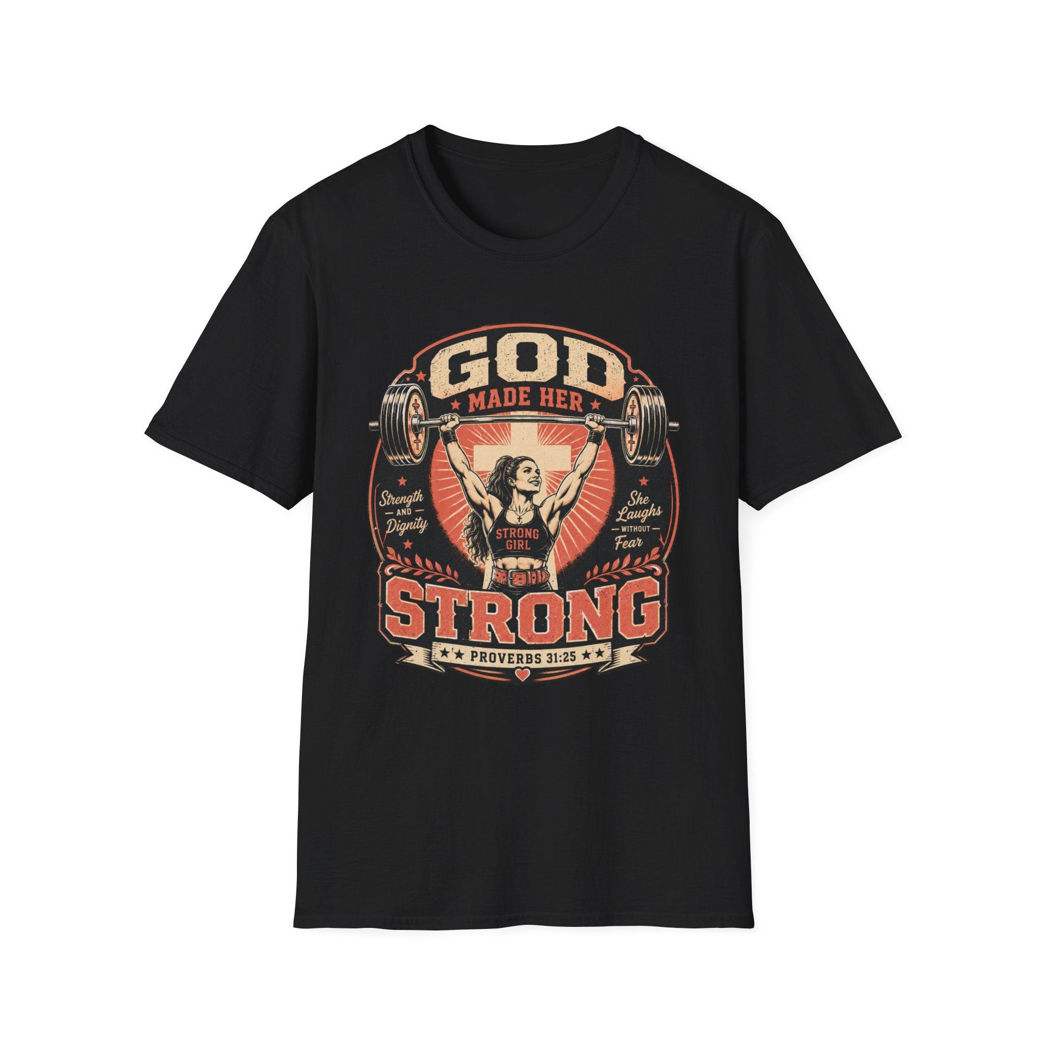 God Man Her Strong T-Shirt