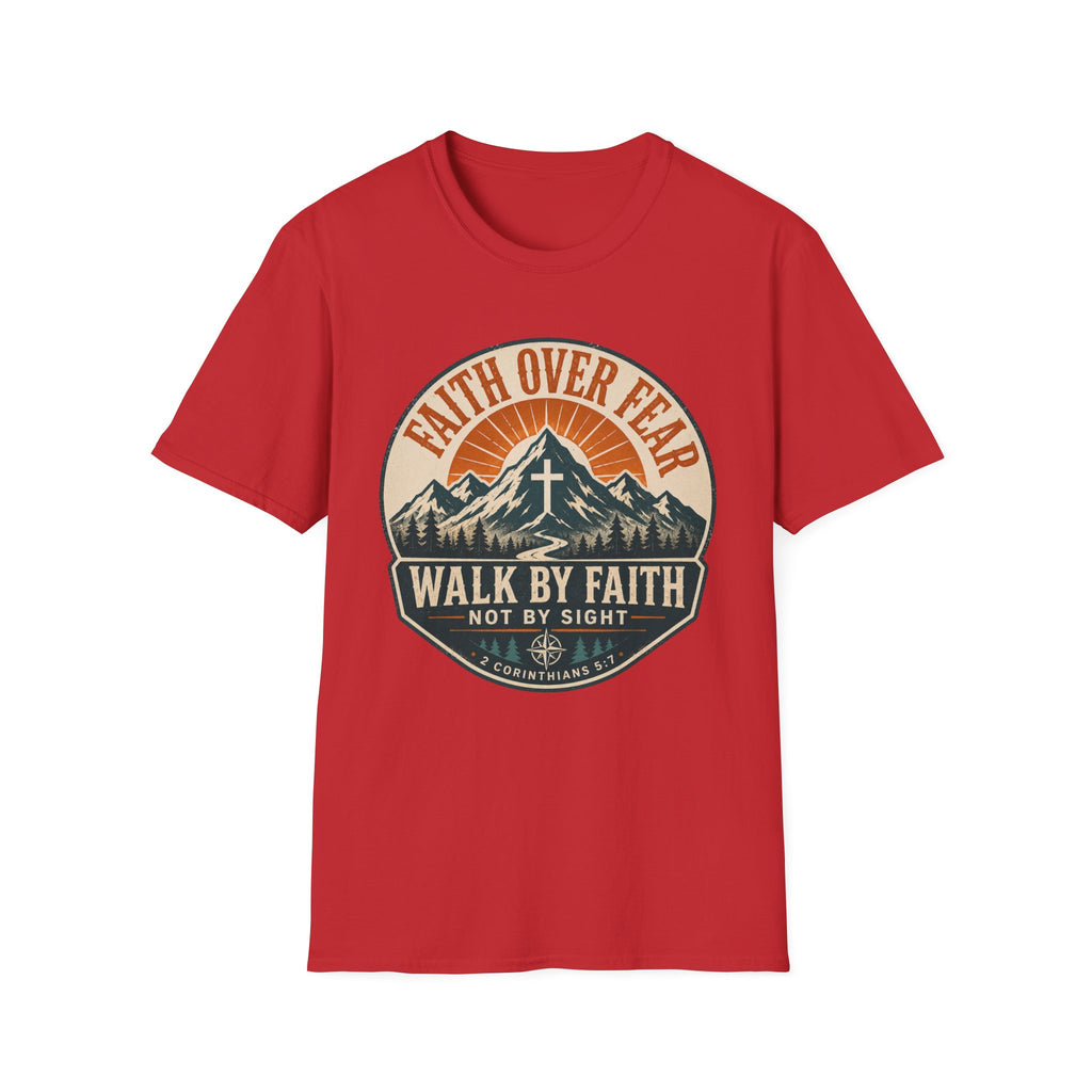 Faith Over Fear Shield Style T-Shirt