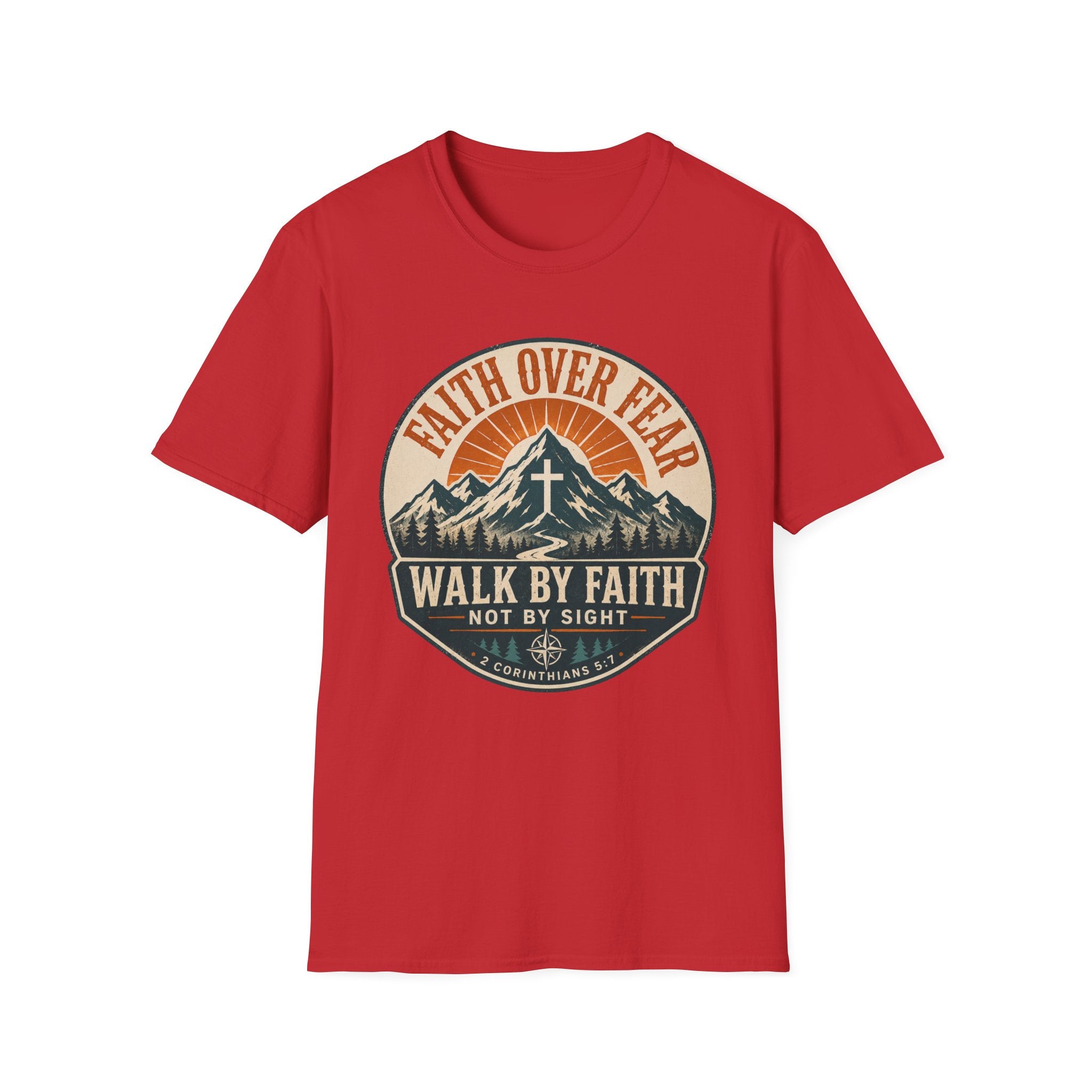 Faith Over Fear Shield Style T-Shirt