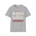 Blessed Is The Nation Red T-Shirt