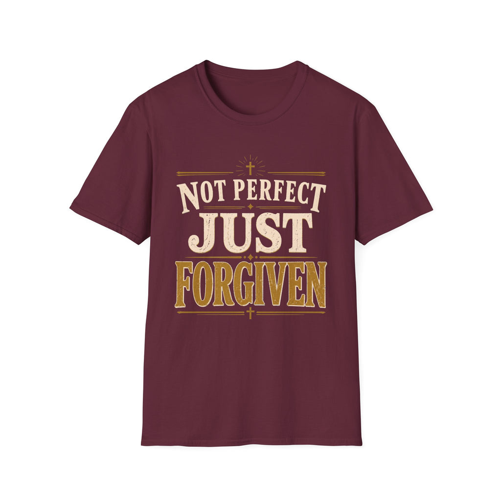 Not Perfect Just Forgiven Gold T-Shirt