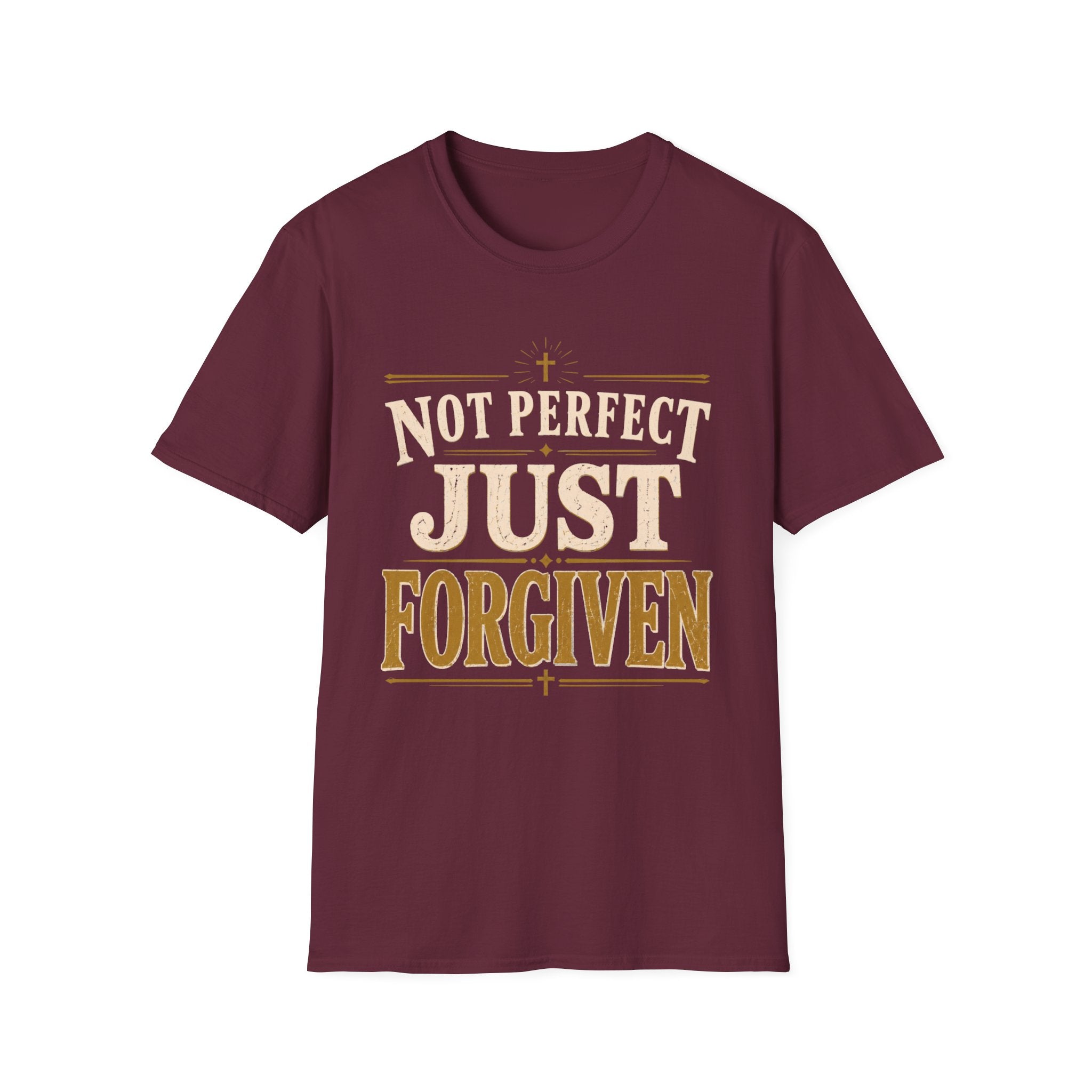 Not Perfect Just Forgiven Gold T-Shirt