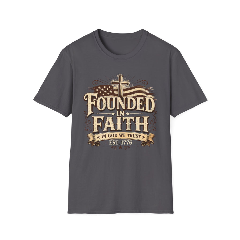 Founded In Faith Flag T-Shirt
