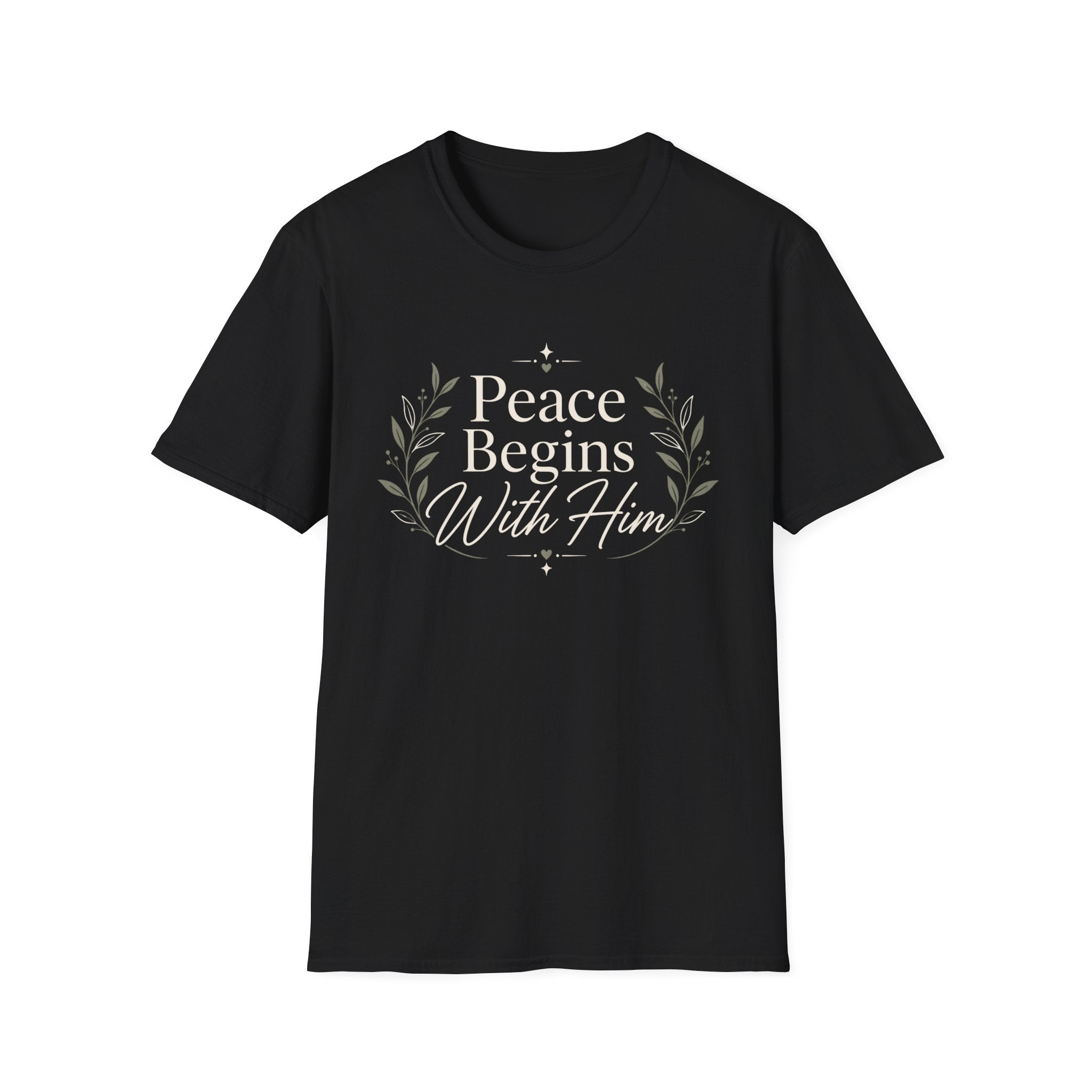 Peace Begins With Him T-Shirt