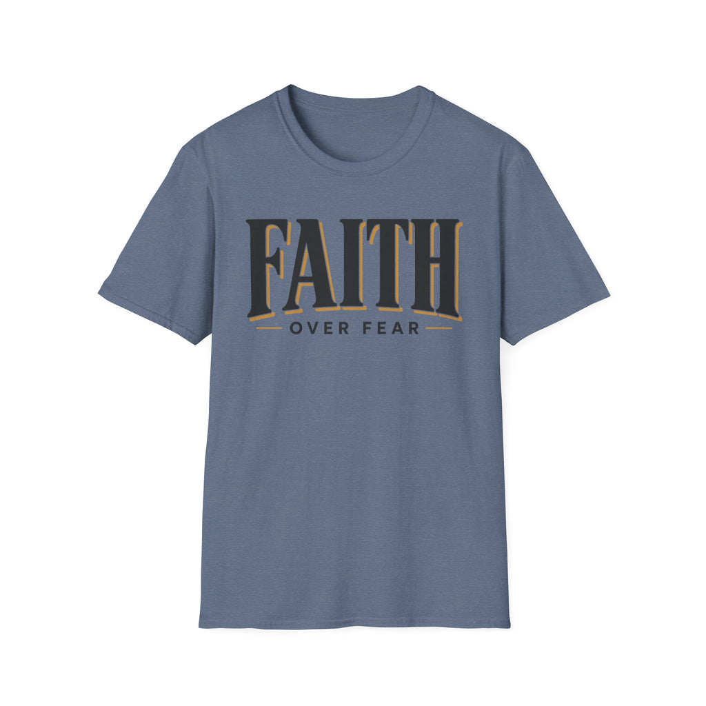 Faith Over Fear Black And Gold T-Shirt