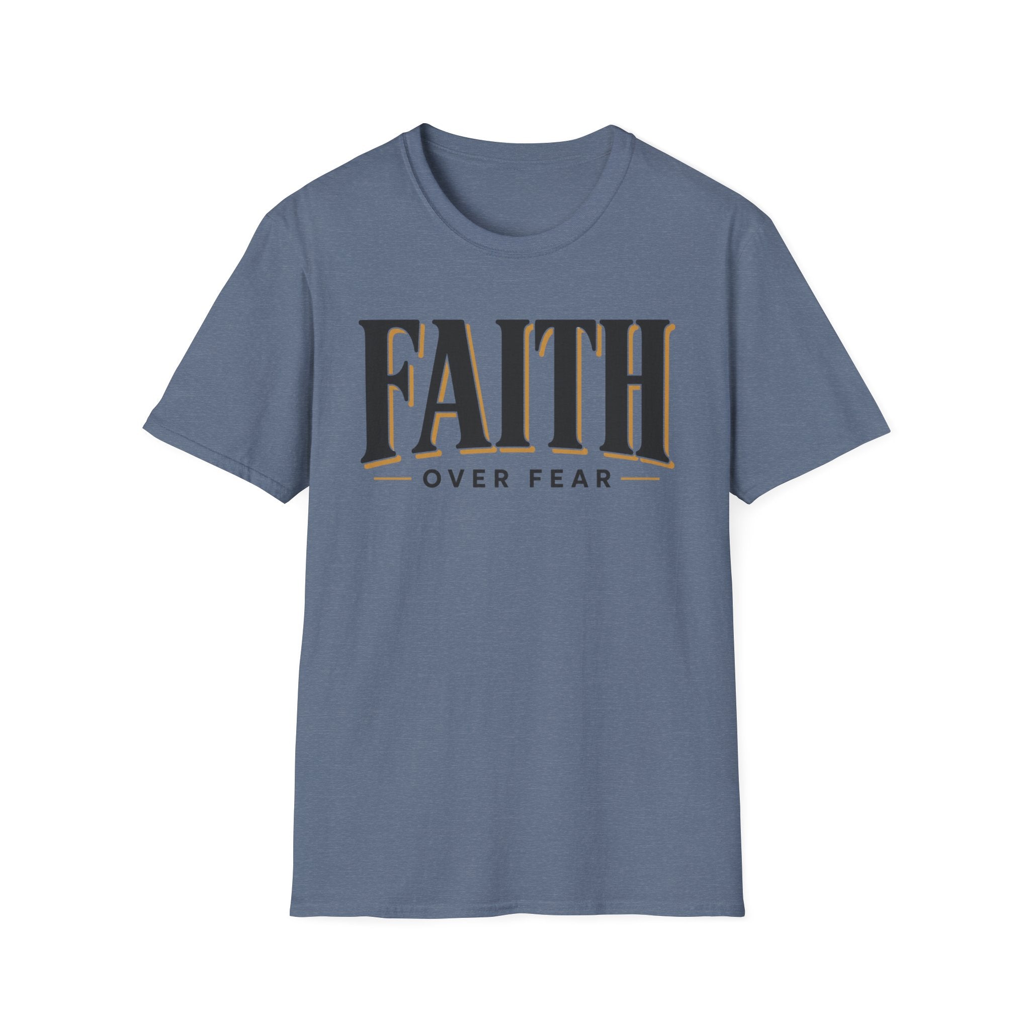 Faith Over Fear Black And Gold T-Shirt