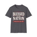 Blessed Is The Nation Red T-Shirt