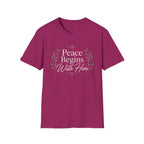 Peace Begins With Him T-Shirt