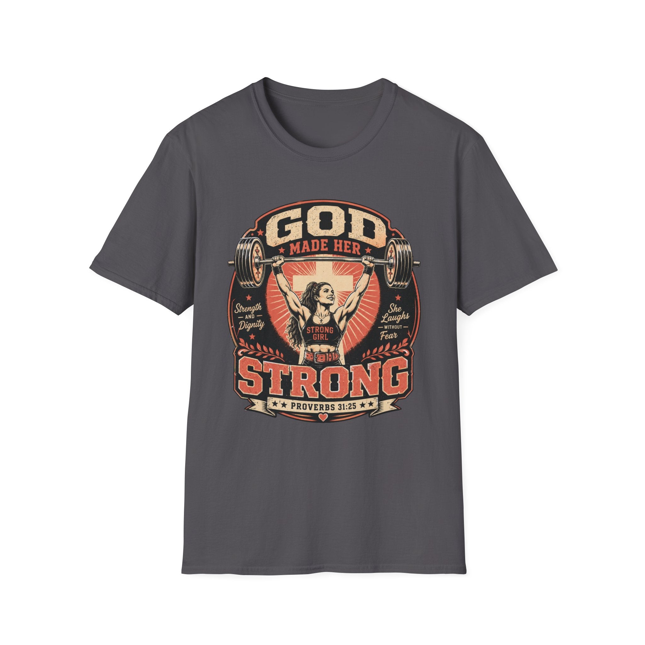 God Man Her Strong T-Shirt