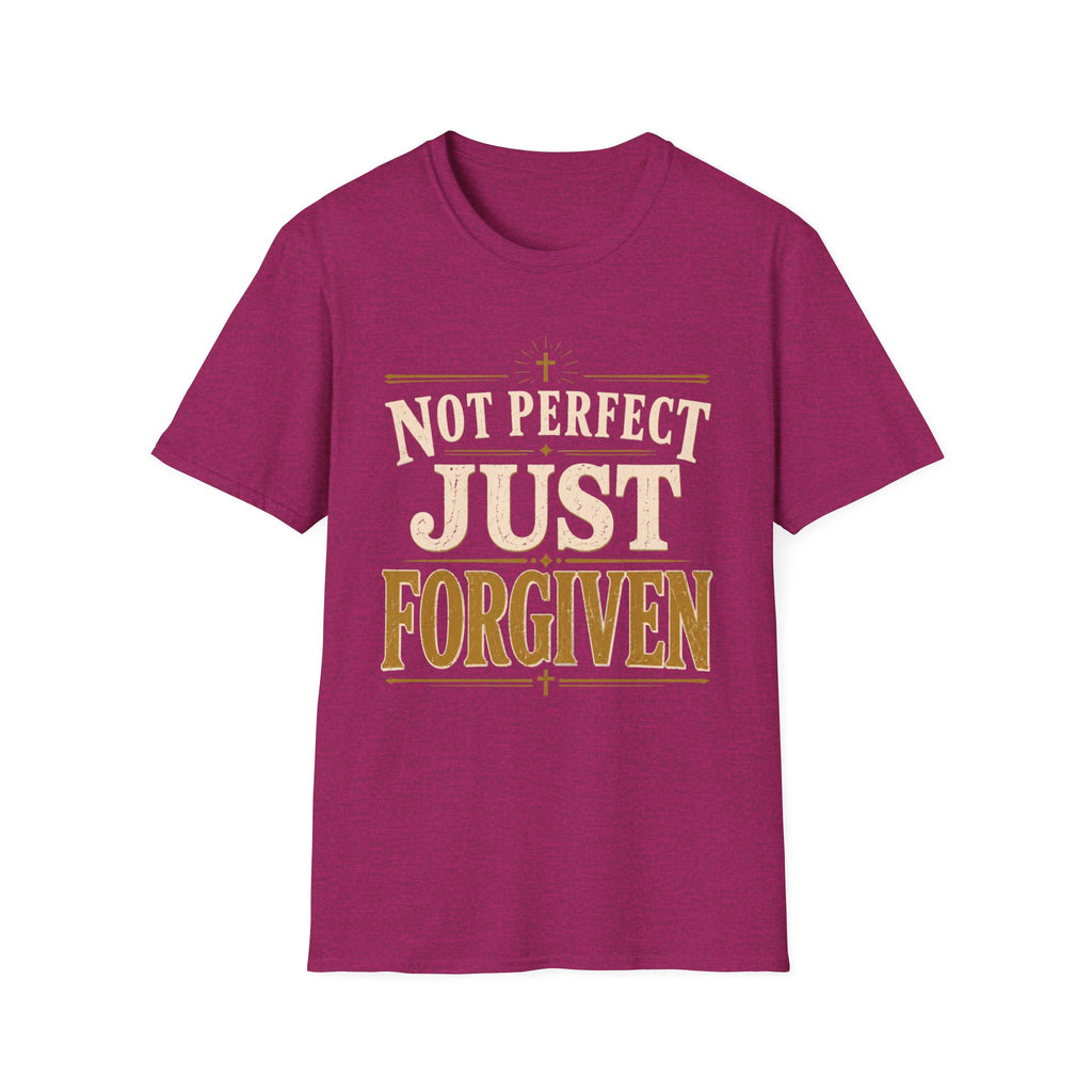 Not Perfect Just Forgiven Gold T-Shirt