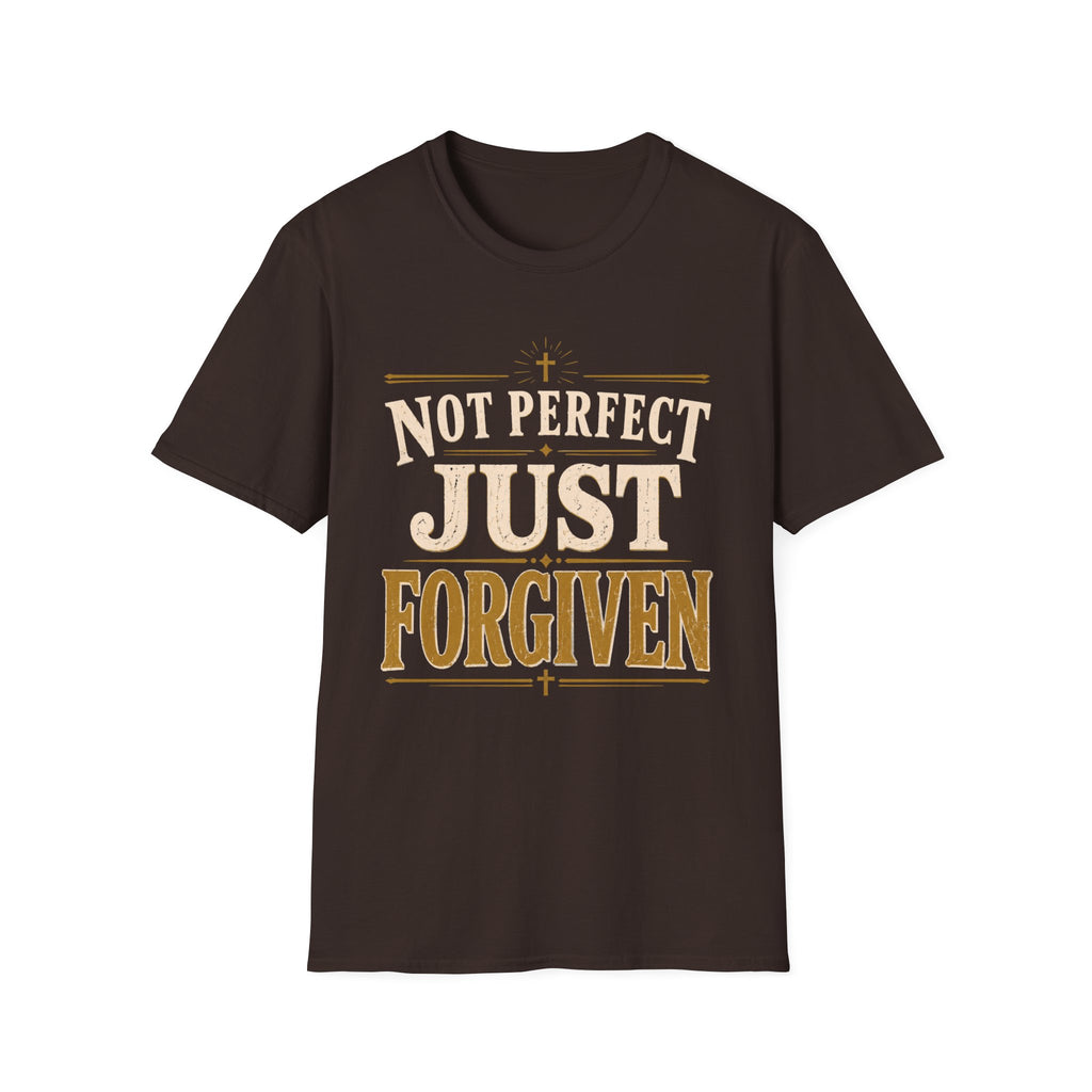 Not Perfect Just Forgiven Gold T-Shirt