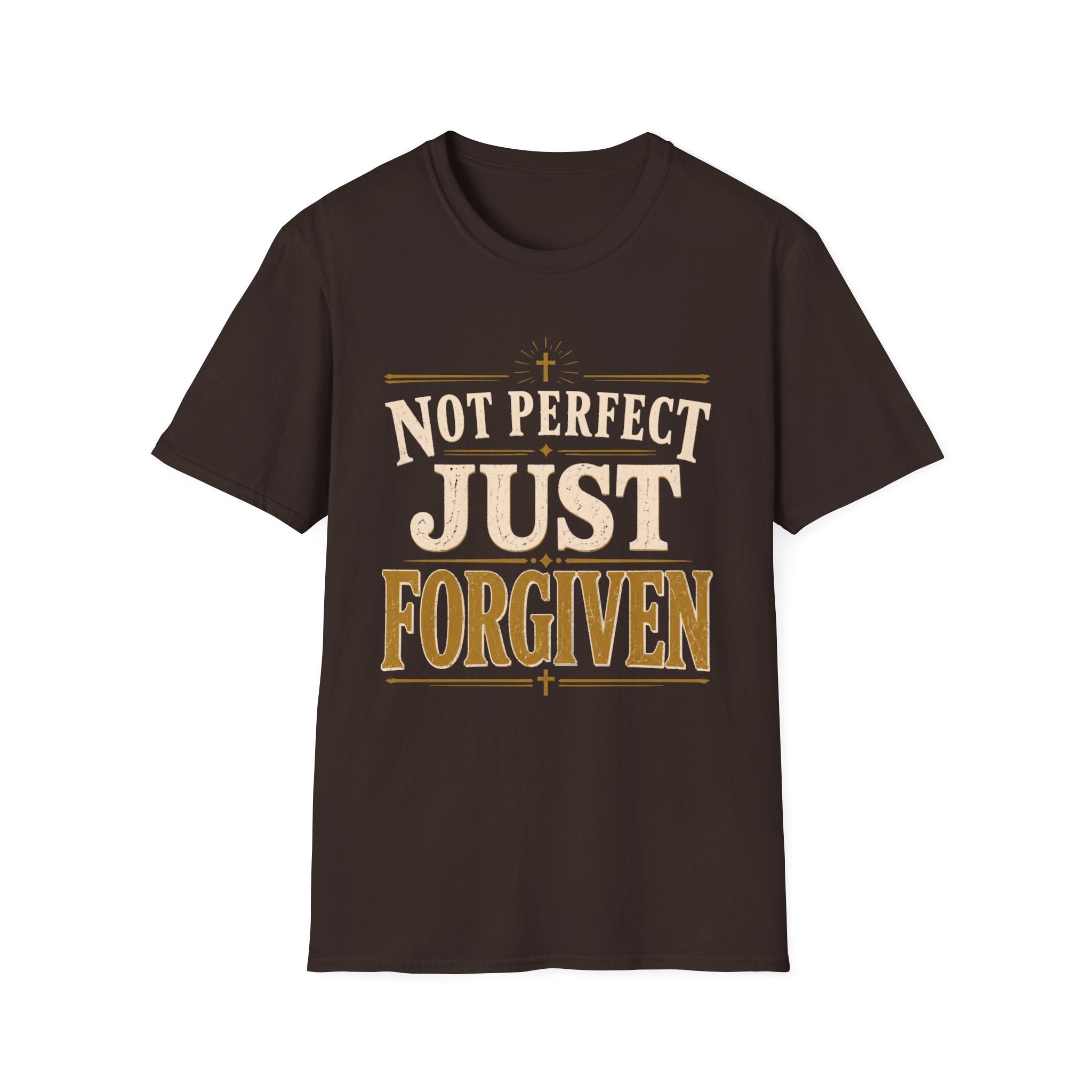 Not Perfect Just Forgiven Gold T-Shirt