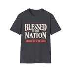 Blessed Is The Nation Red T-Shirt