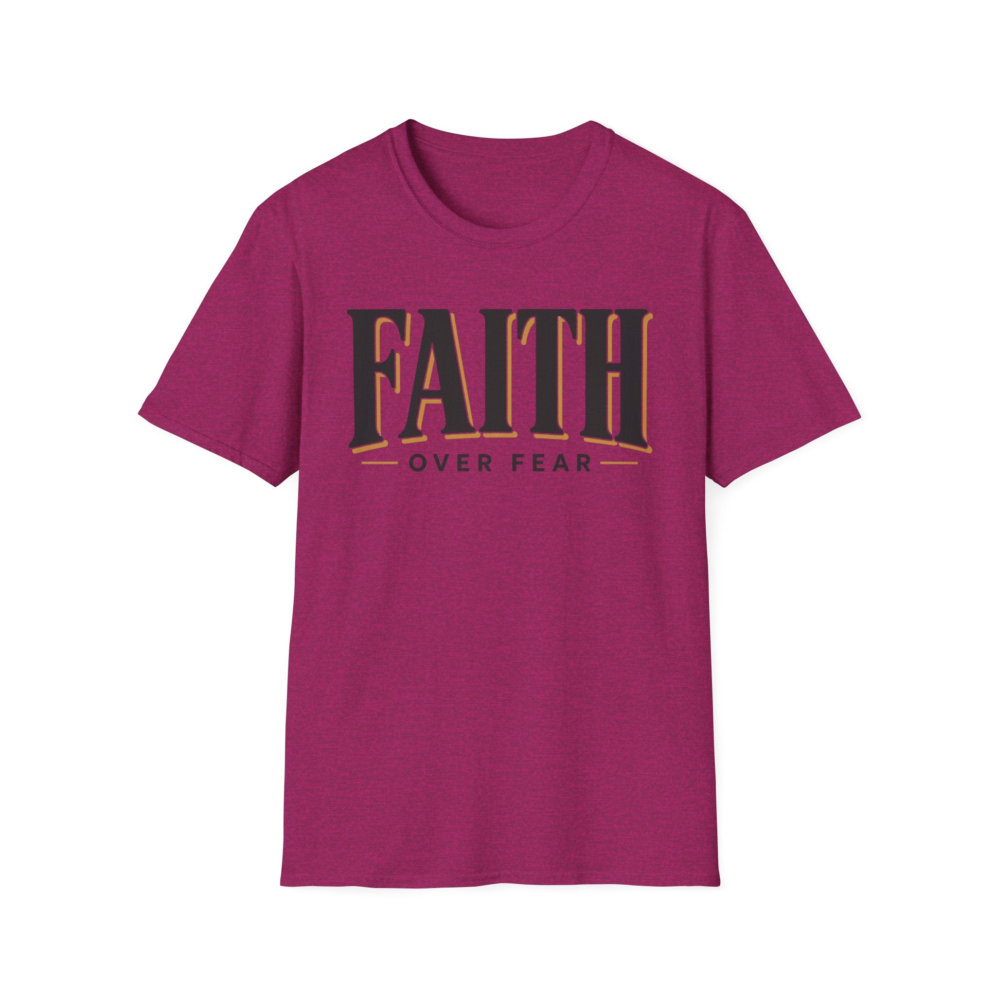 Faith Over Fear Black And Gold T-Shirt