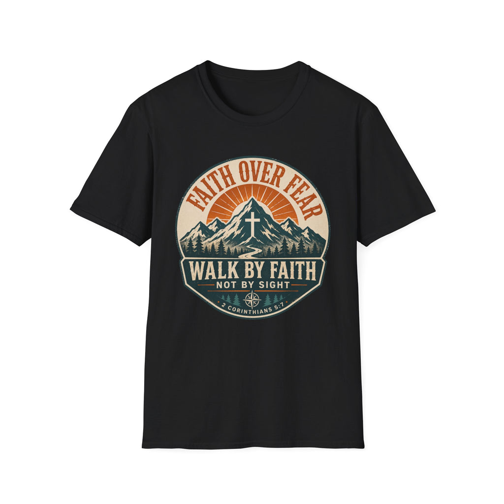 Faith Over Fear Shield Style T-Shirt