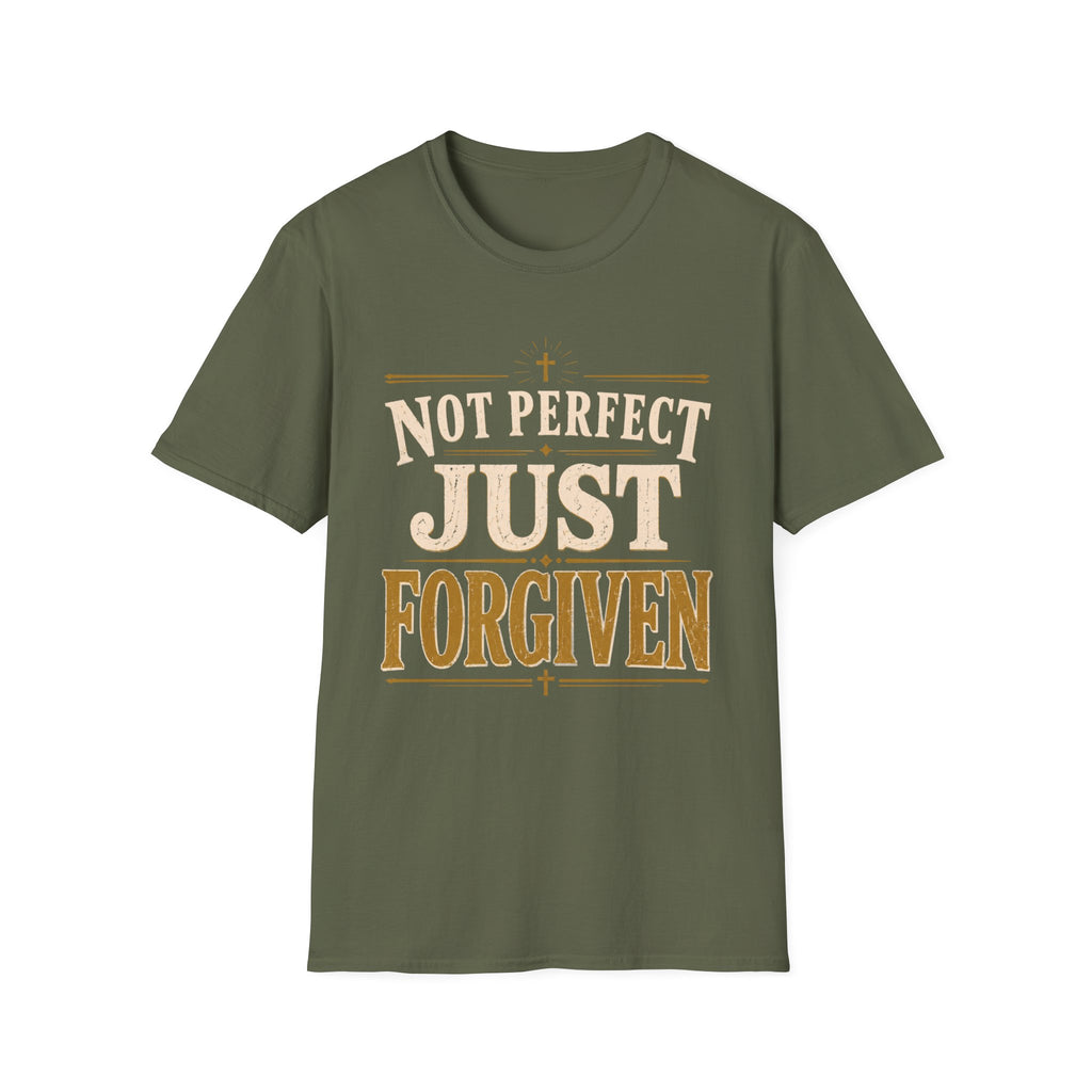 Not Perfect Just Forgiven Gold T-Shirt