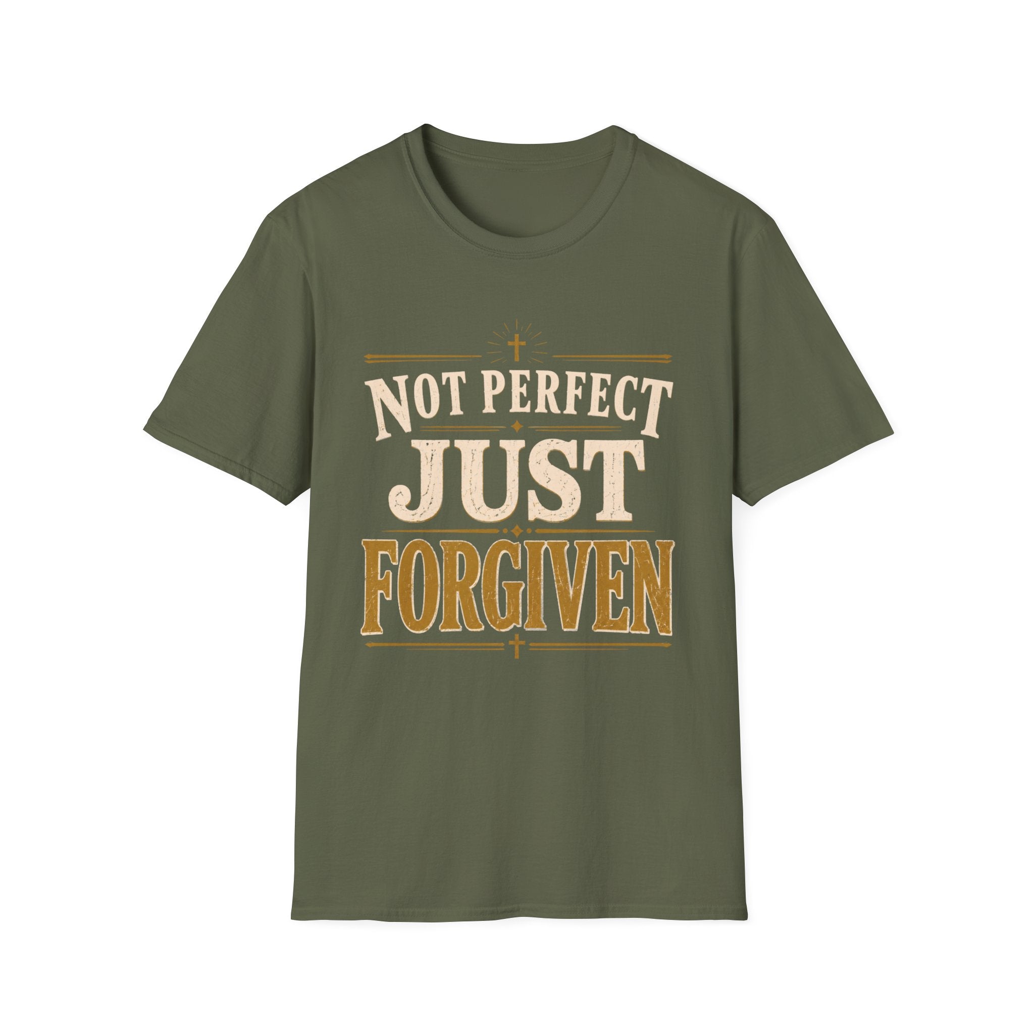 Not Perfect Just Forgiven Gold T-Shirt