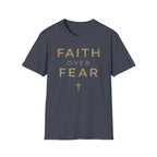 Faith Over Fear Gold Cross T-Shirt