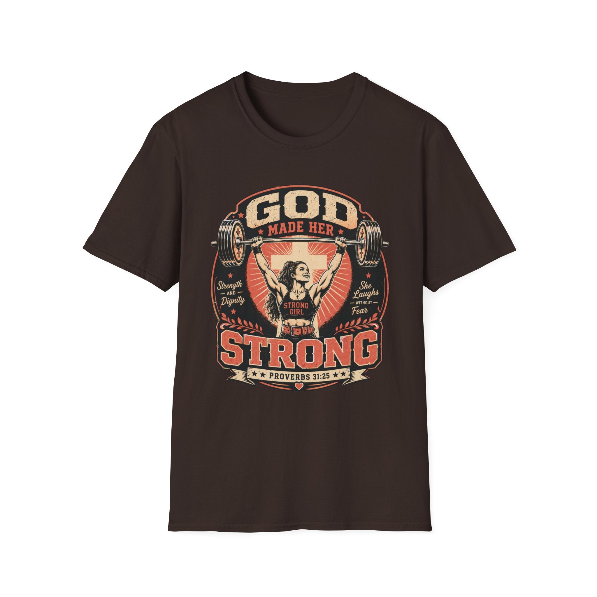 God Man Her Strong T-Shirt