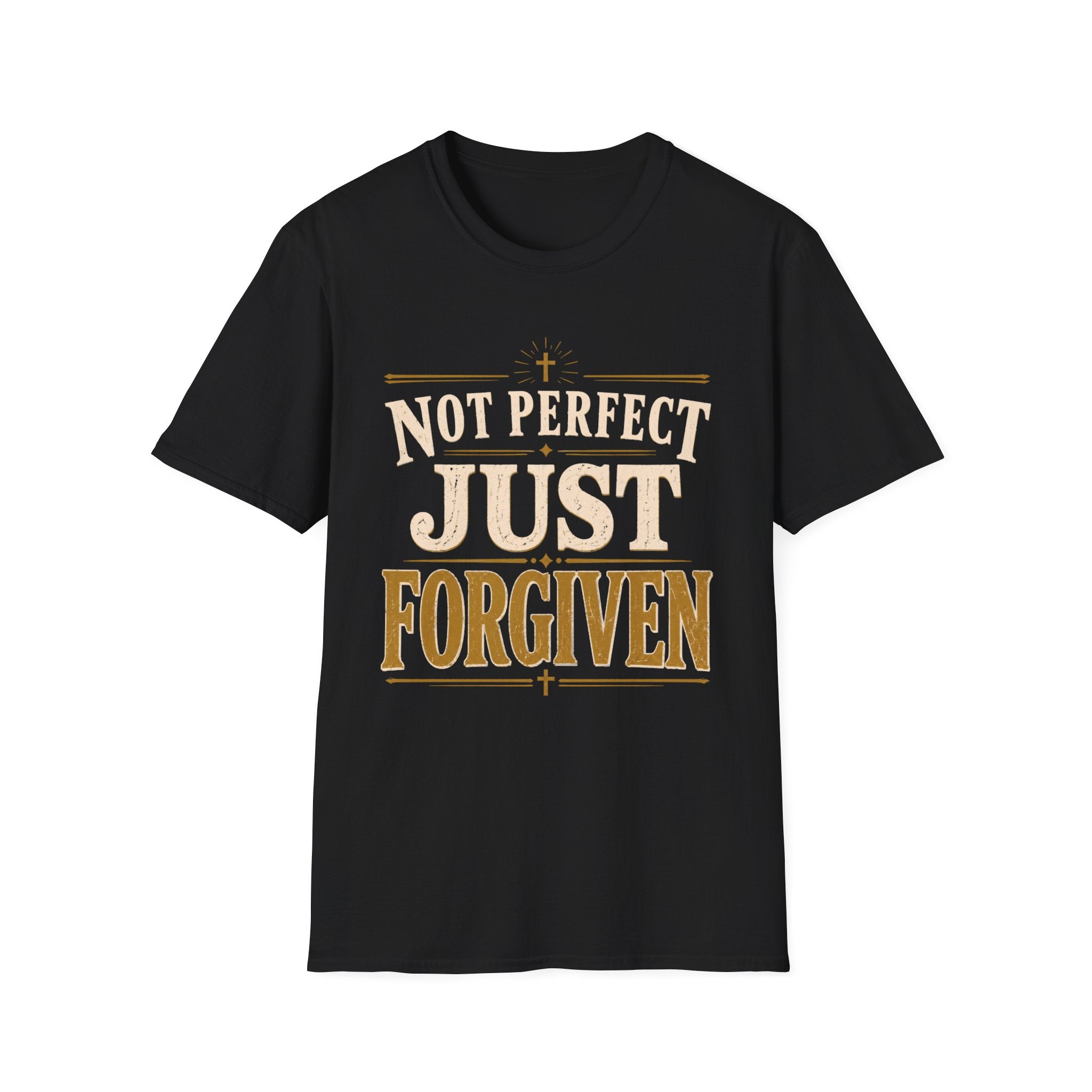 Not Perfect Just Forgiven Gold T-Shirt