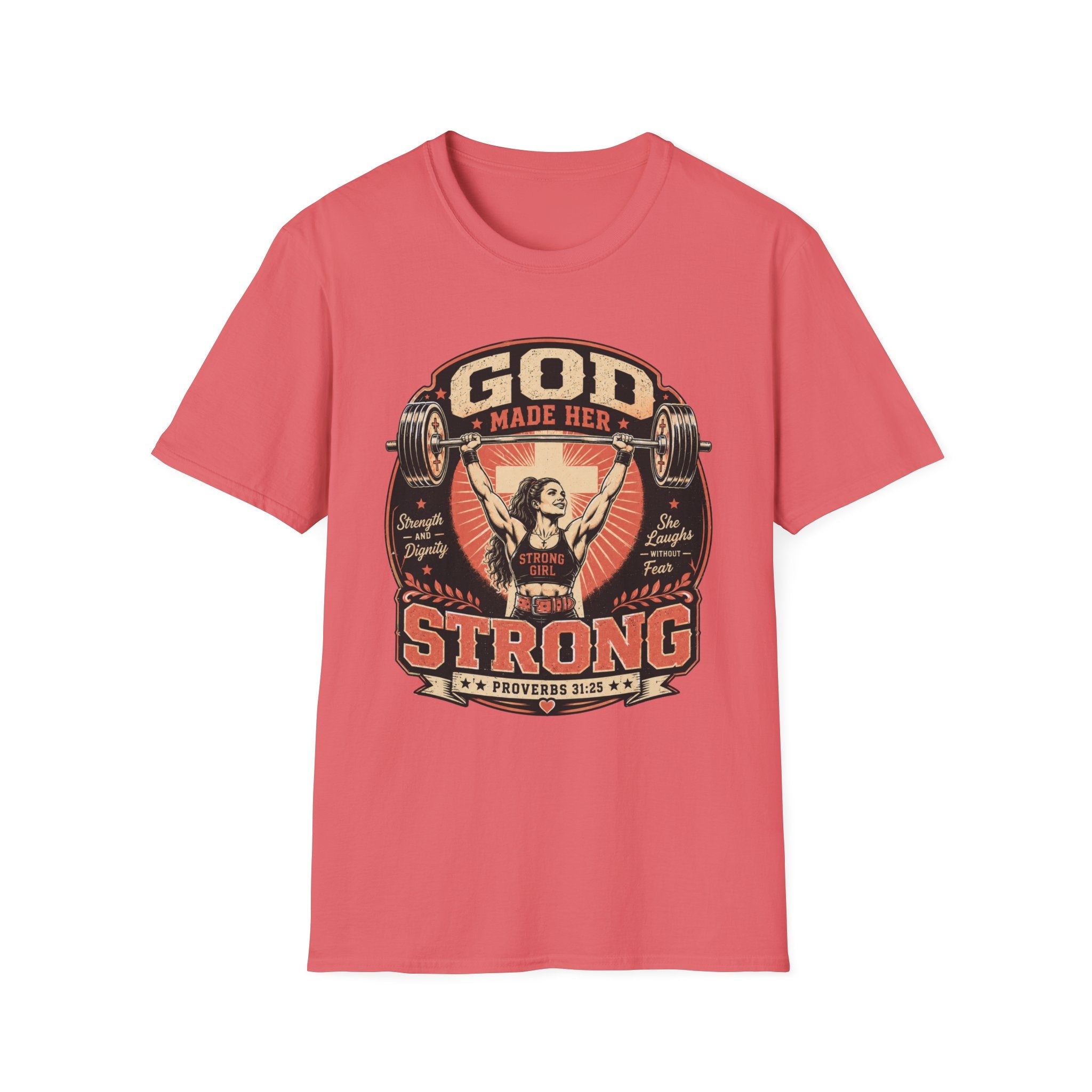 God Man Her Strong T-Shirt