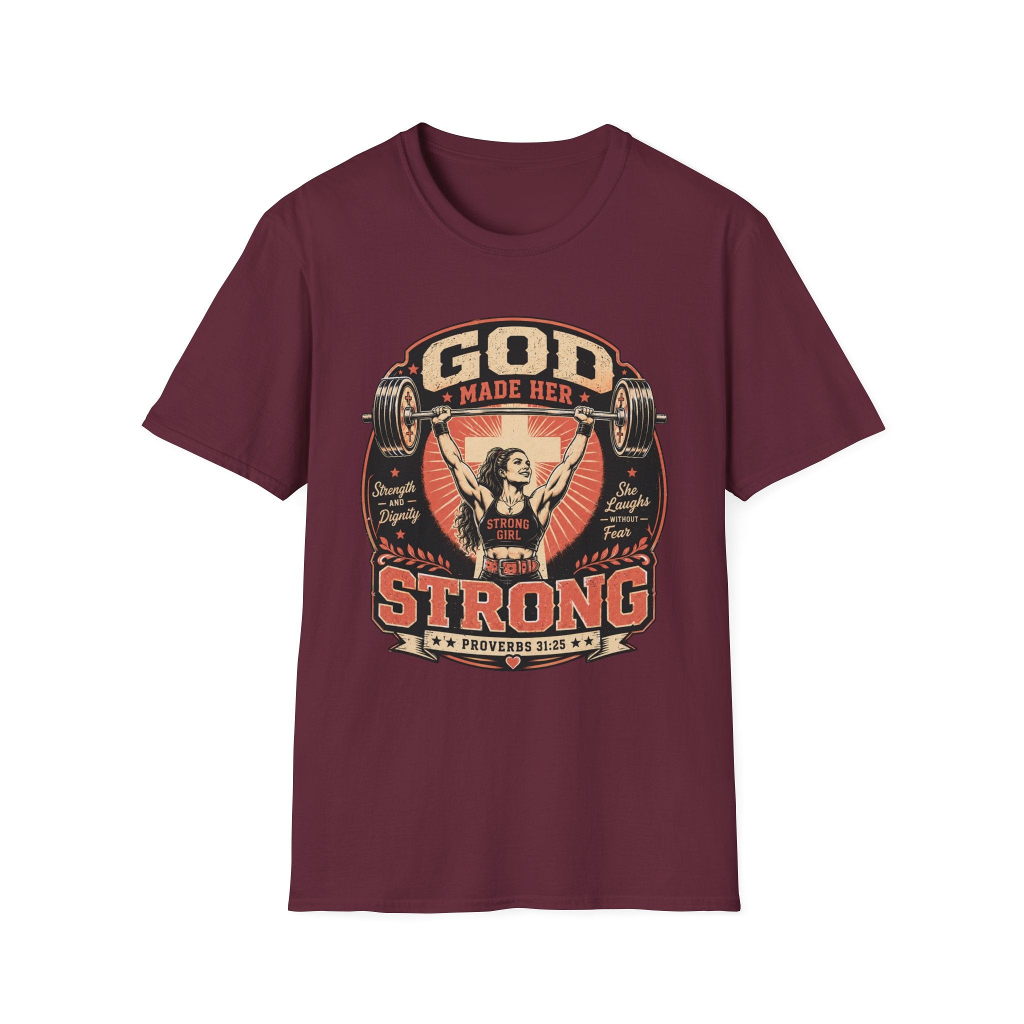 God Man Her Strong T-Shirt
