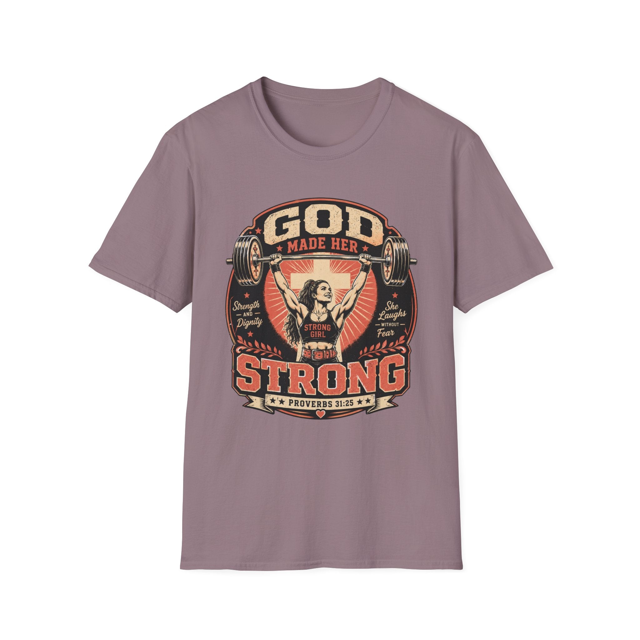 God Man Her Strong T-Shirt