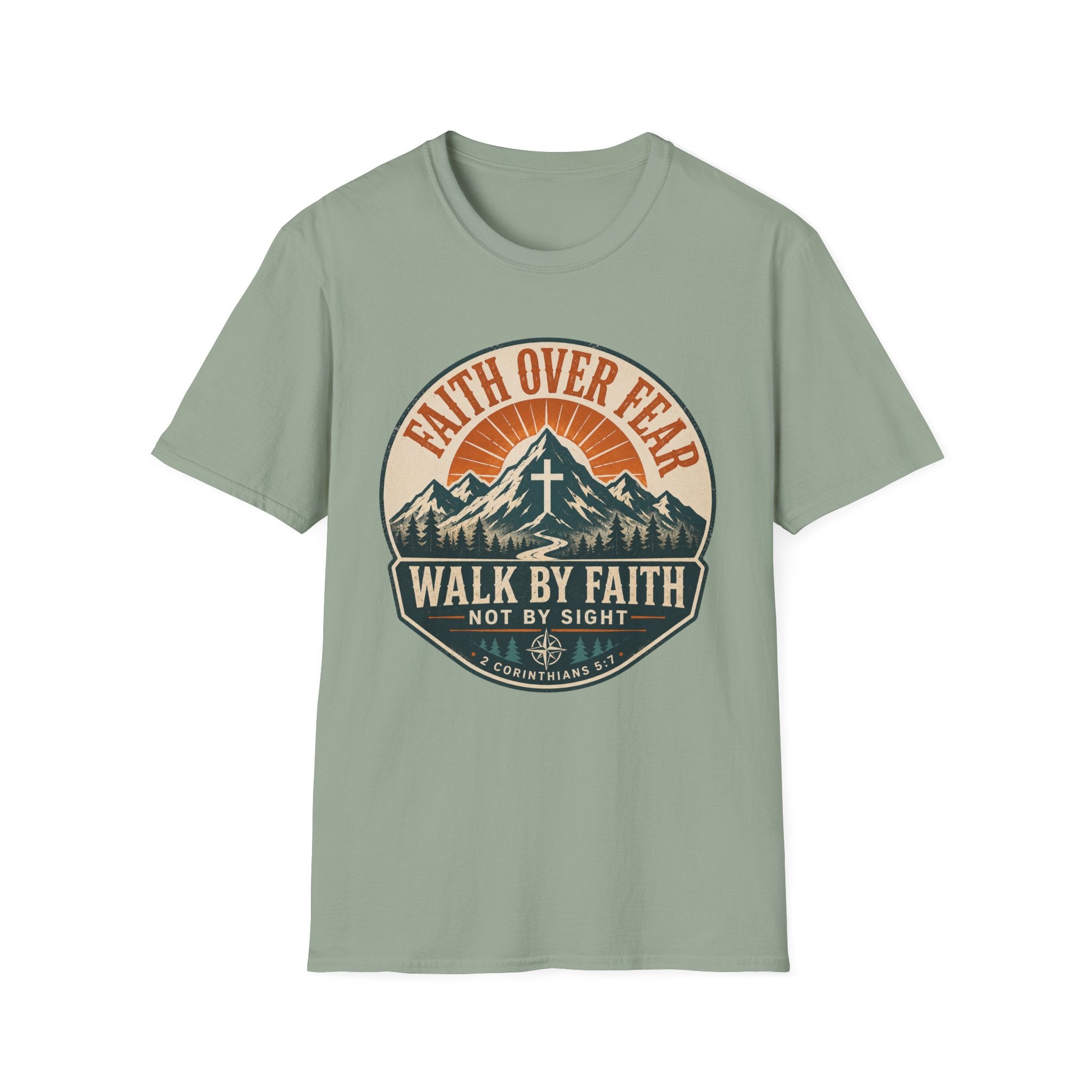 Faith Over Fear Shield Style T-Shirt