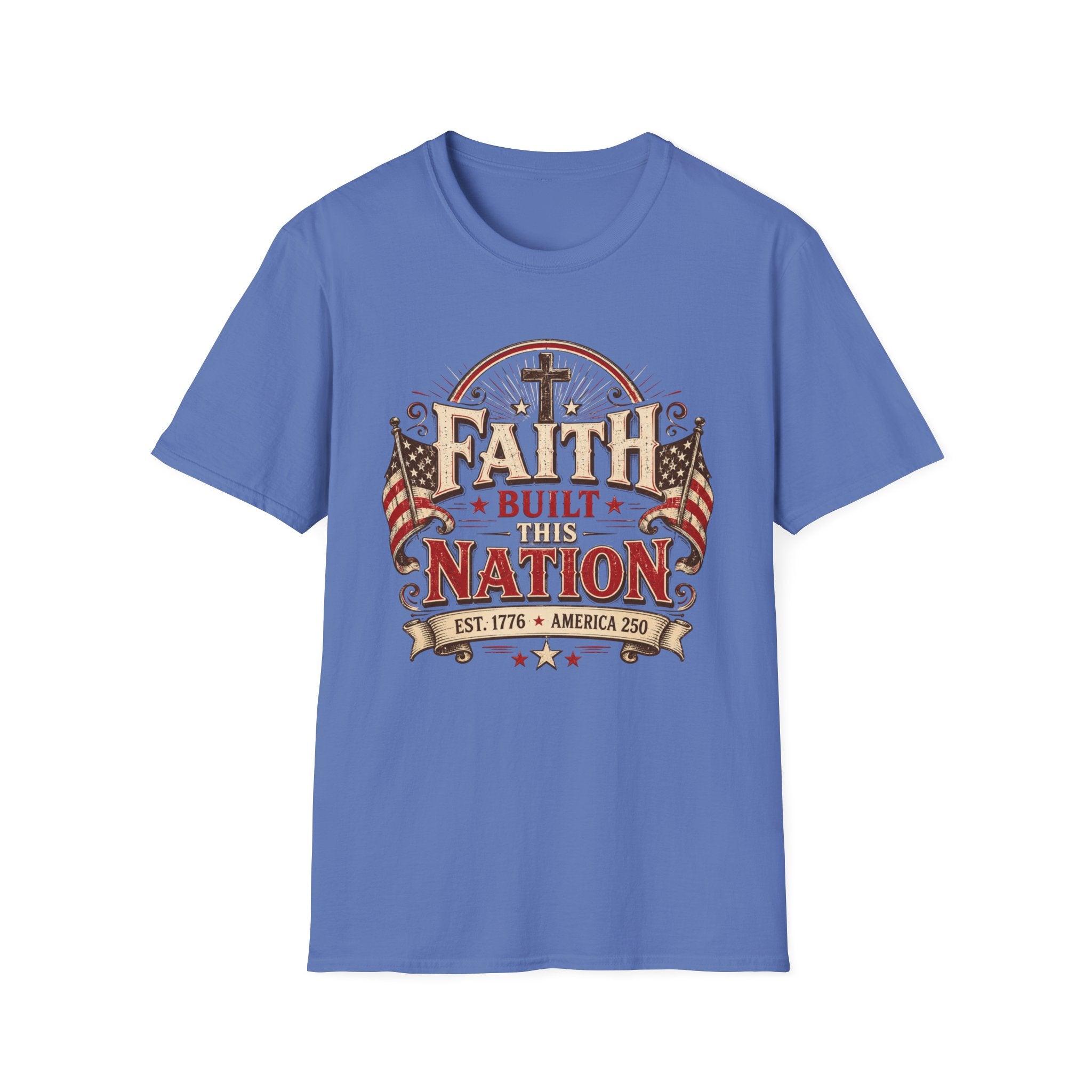 Faith Built This Nation Flag T-Shirt