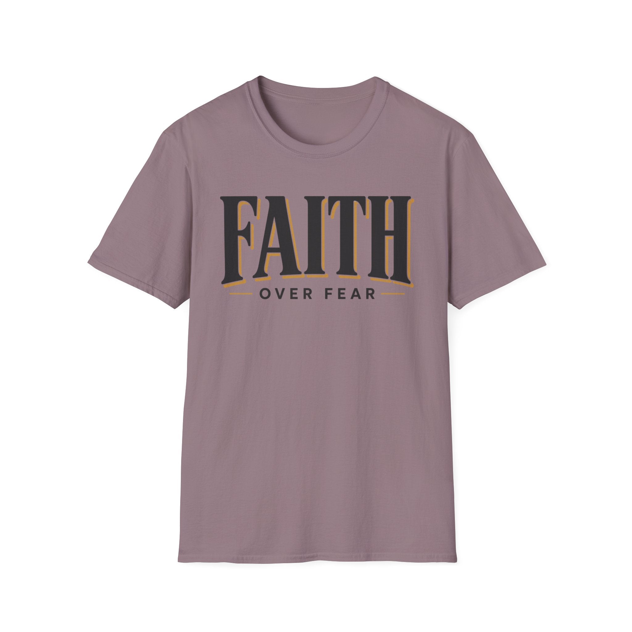 Faith Over Fear Black And Gold T-Shirt